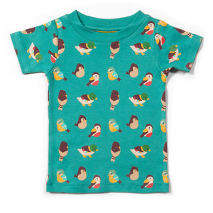 Little Green Radicals organic Garden birds short sleeve t-shirt