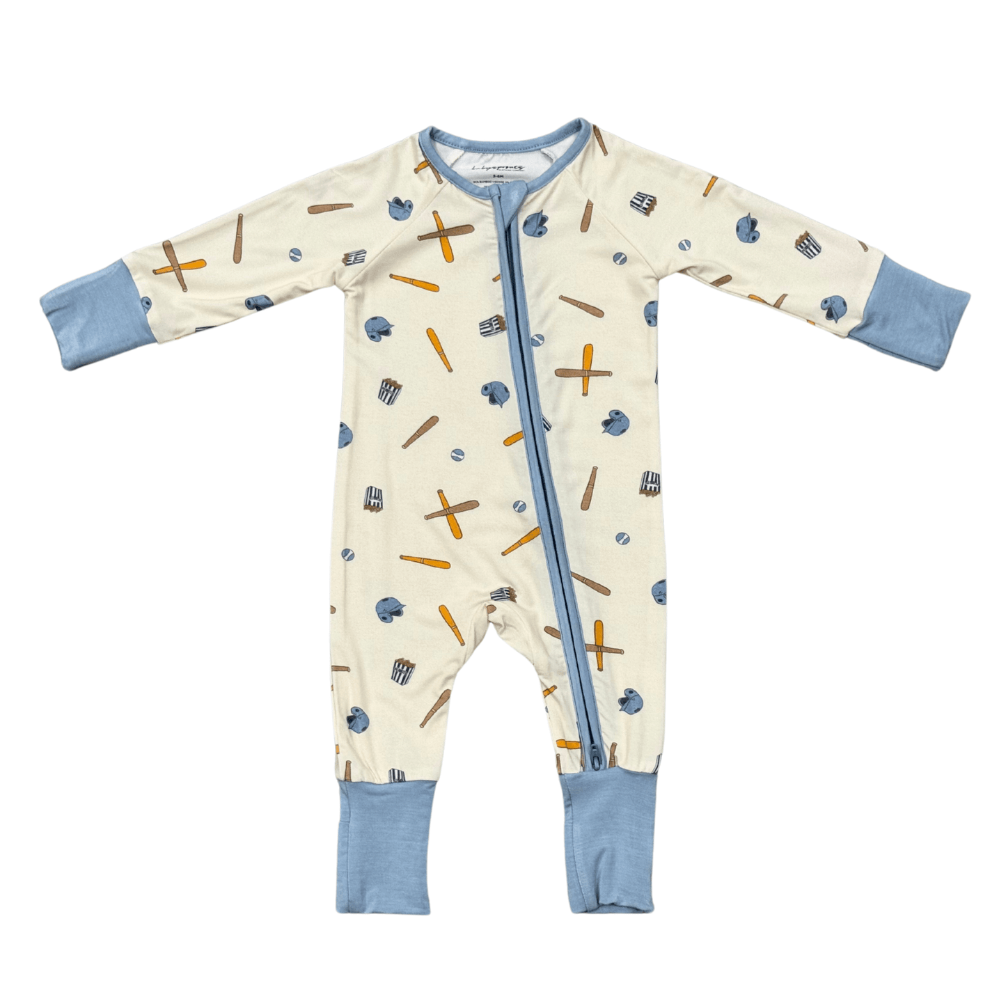 Baby Bamboo Viscose Long Sleeve Zip Romper with Footies | babysprouts