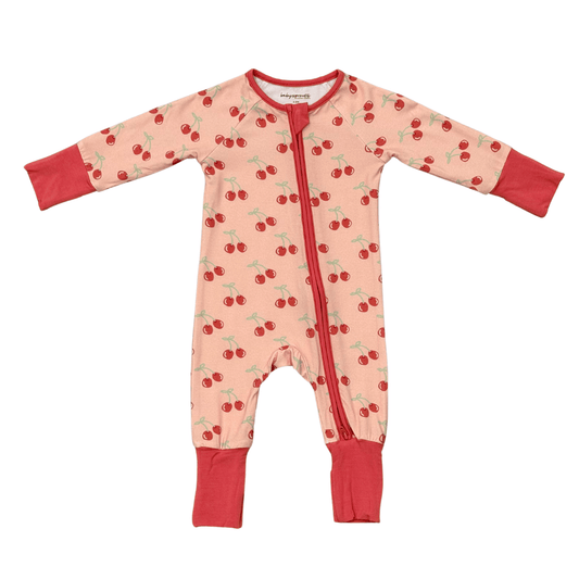 Baby Bamboo Viscose Long Sleeve Zip Romper with Footies | babysprouts