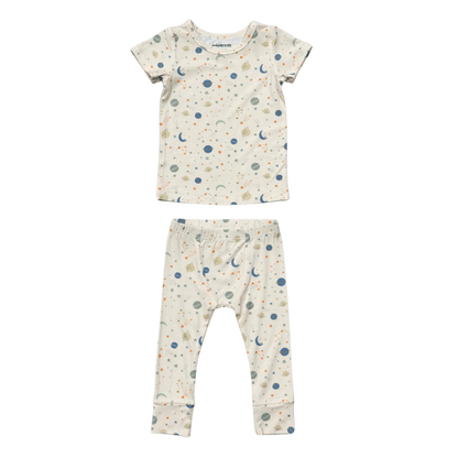 Bamboo Viscose Short Sleeve Pajama Set - Various Prints