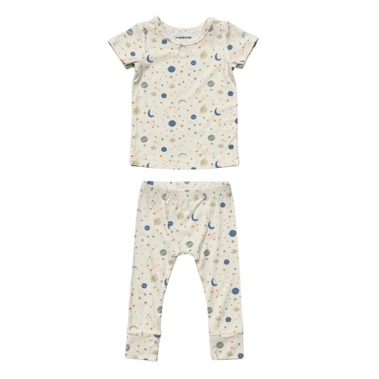 Bamboo Viscose Short Sleeve Pajama Set - Various Prints