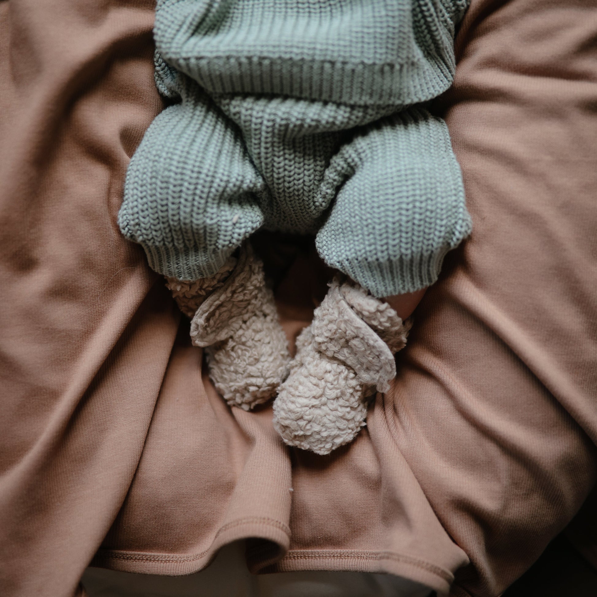 Organic Cotton Chunky Knit Baby Pants | Mushie