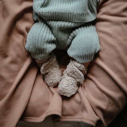 Organic Cotton Chunky Knit Baby Pants | Mushie