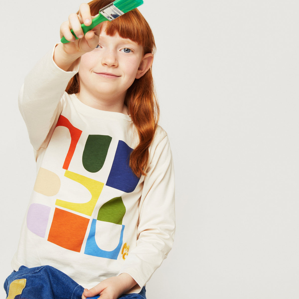 Mon Coeur Organic Cotton Long Sleeve T-Shirt - Shapes