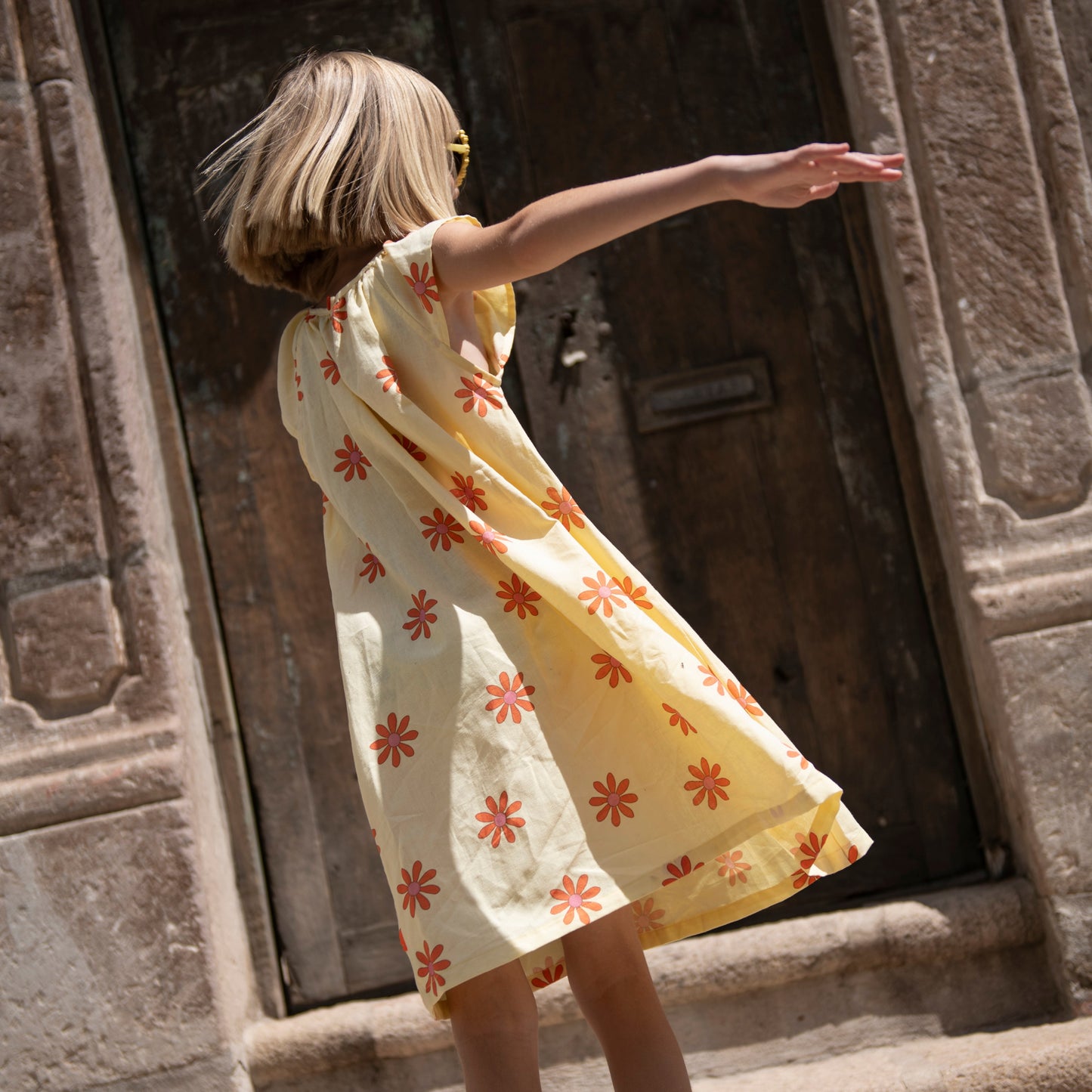 Linen Dress - Flower Power
