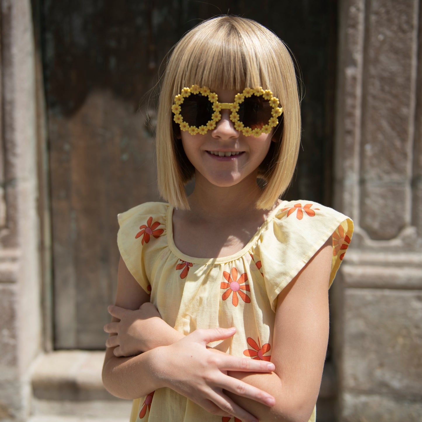 Linen Dress - Flower Power