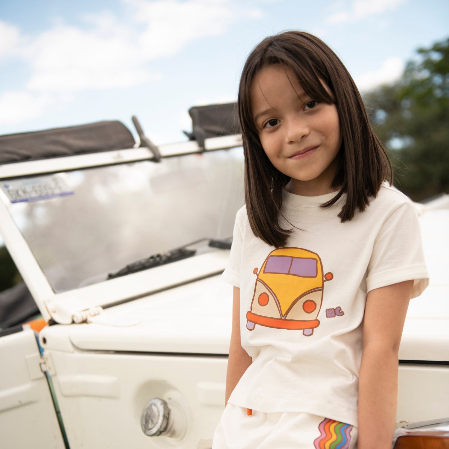 Organic Cotton T-Shirt - Groovy Van