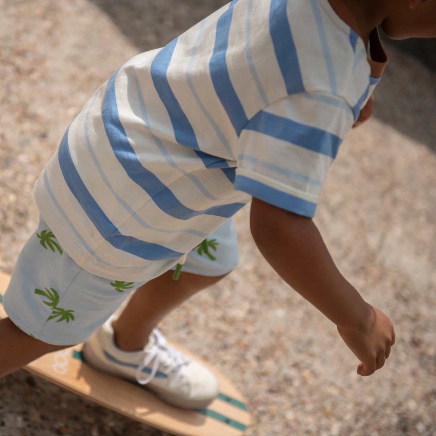 Organic Cotton T-Shirt - Blue Stripe