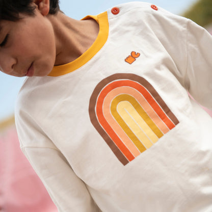 Organic Cotton Sweatshirt - Vintage Rainbow