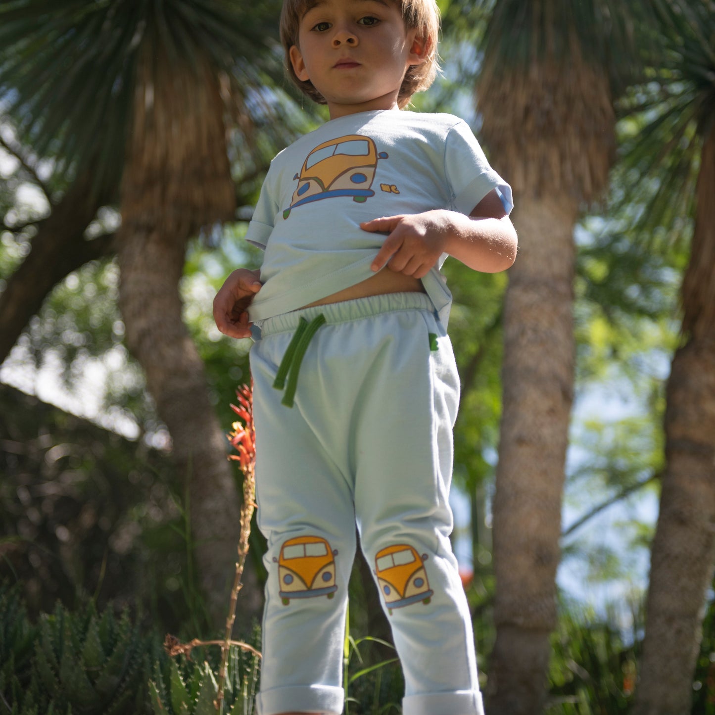 Organic Cotton Joggers - Groovy Van Patch