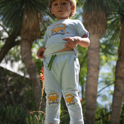 Organic Cotton Joggers - Groovy Van Patch
