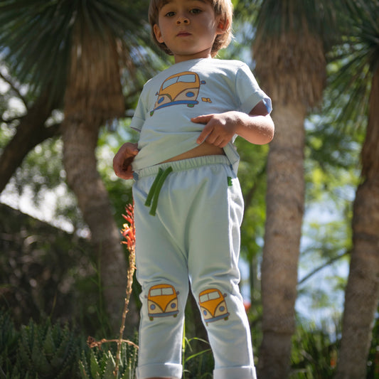 Organic Cotton Joggers - Groovy Van Patch