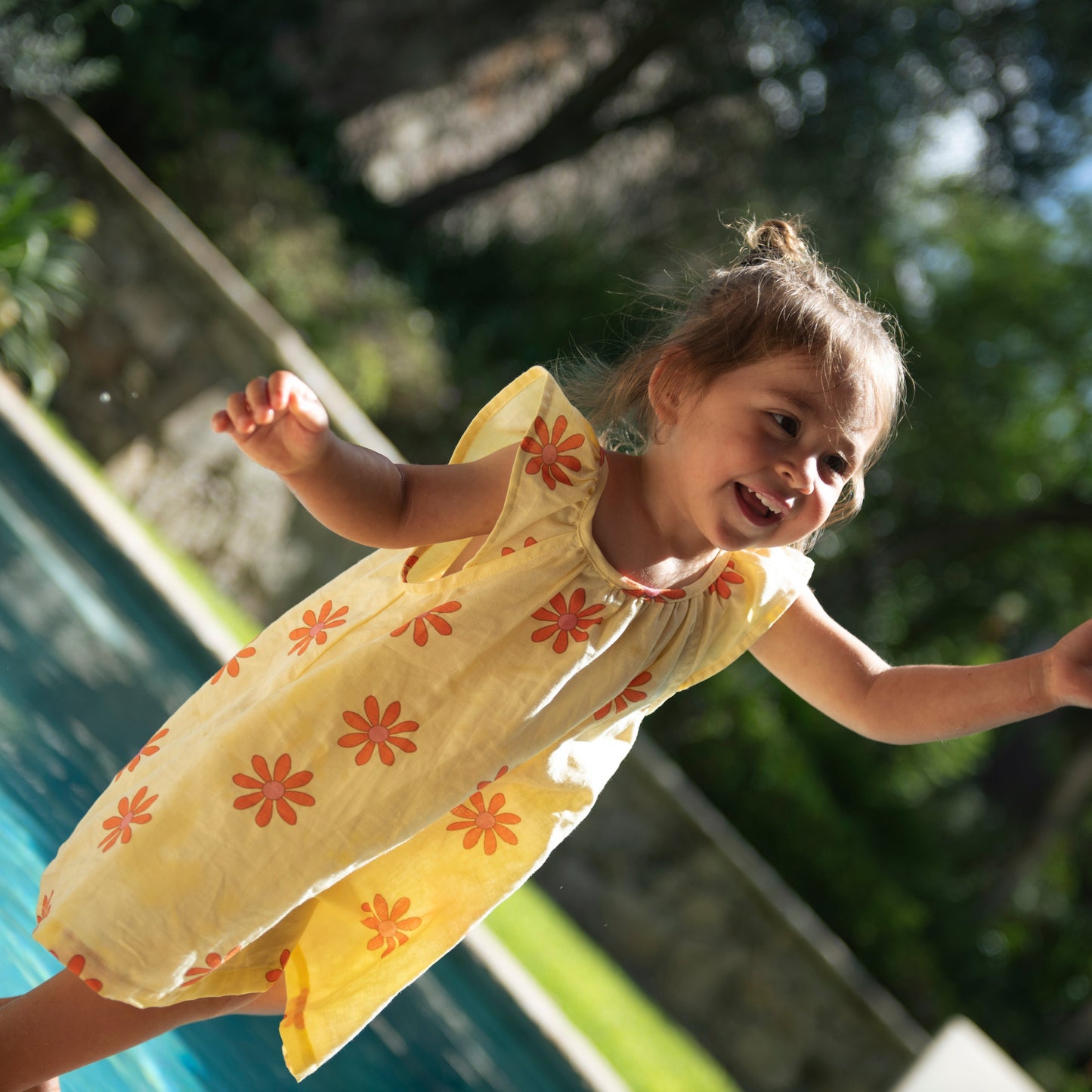 Linen Dress - Flower Power