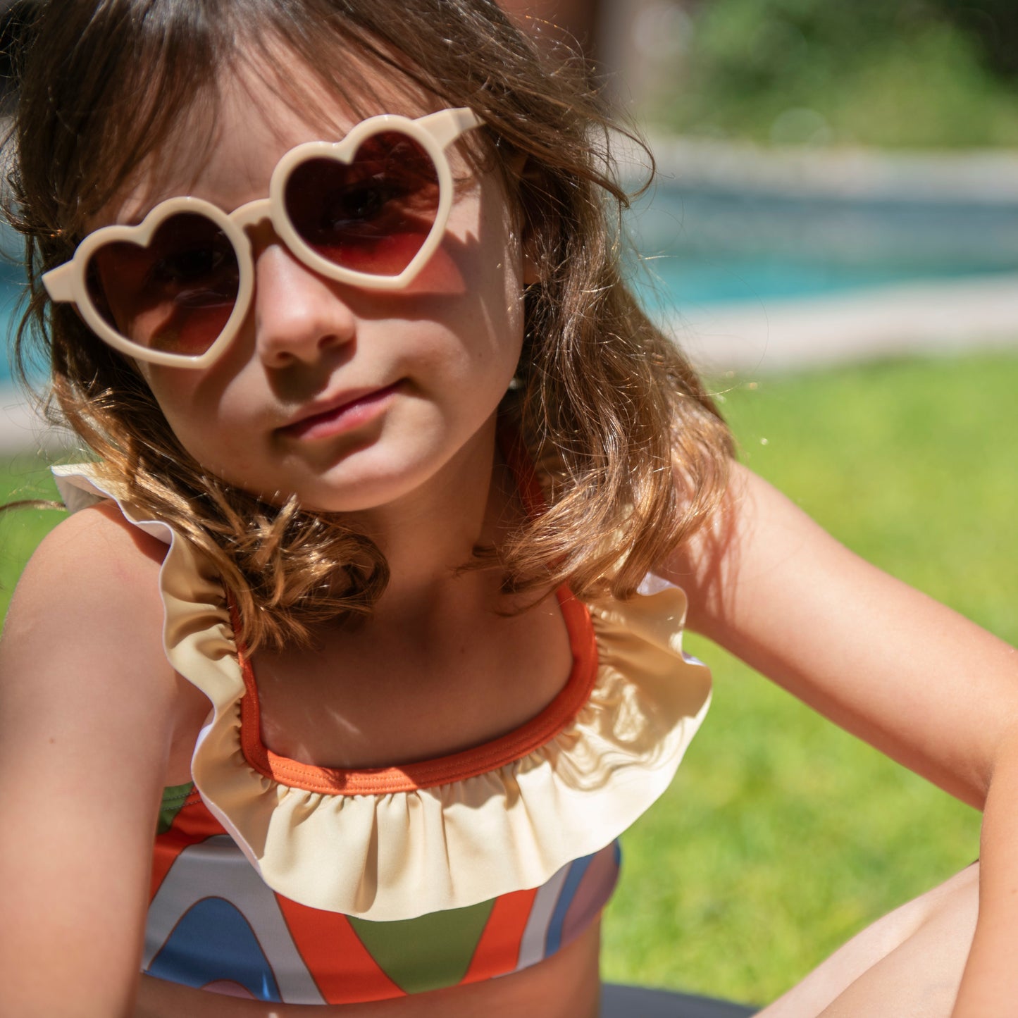 Recycled Polyester Ruffle Bikini - Groovy
