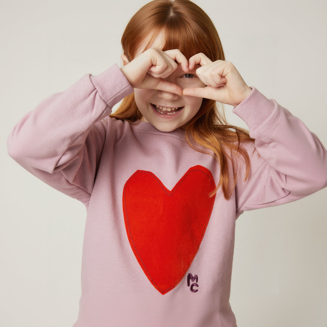 Mon Coeur Organic Cotton Sweatshirt - Heartfelt
