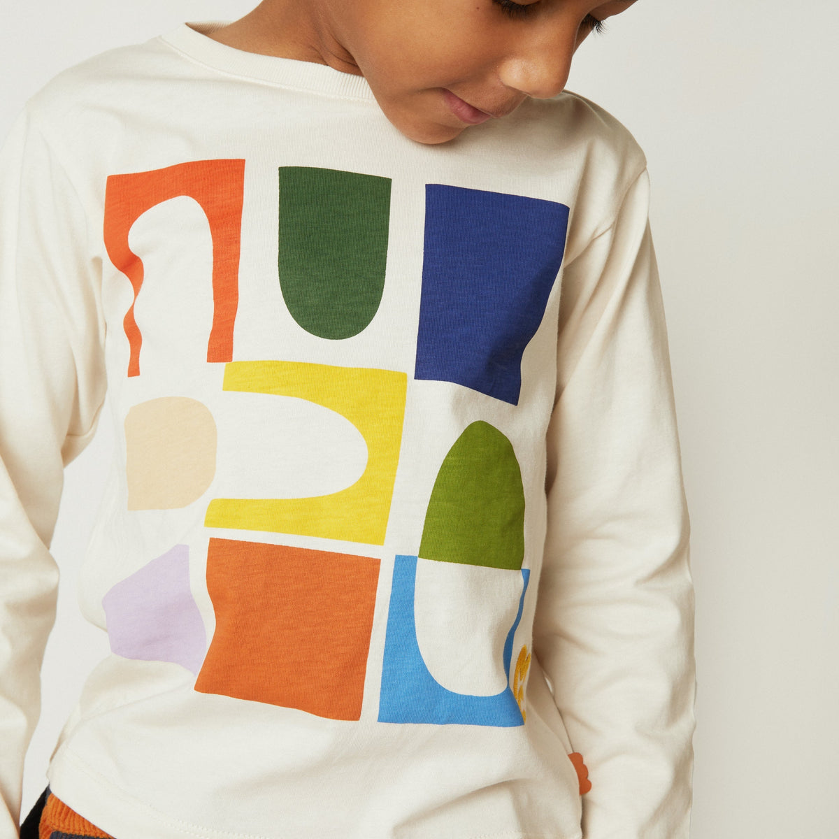 Mon Coeur Organic Cotton Long Sleeve T-Shirt - Shapes