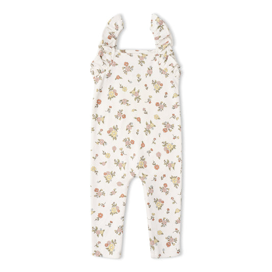 Organic Cotton Flutter Romper - Meadow