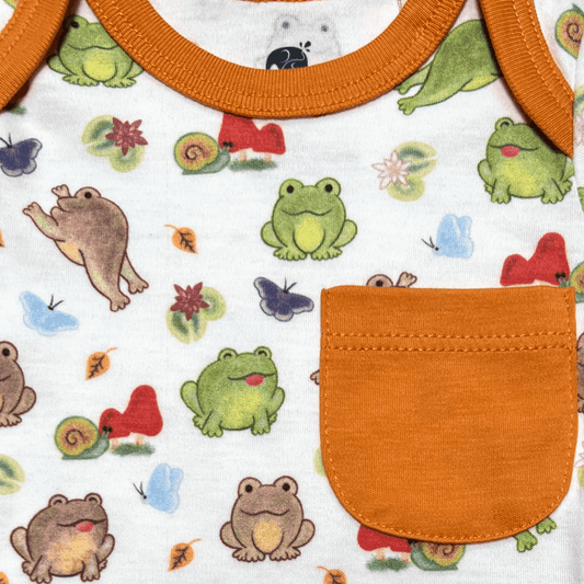 Kolorful Organic Pima Cotton Babies' Long-Sleeved Bodysuit & Pants Set- Meadow