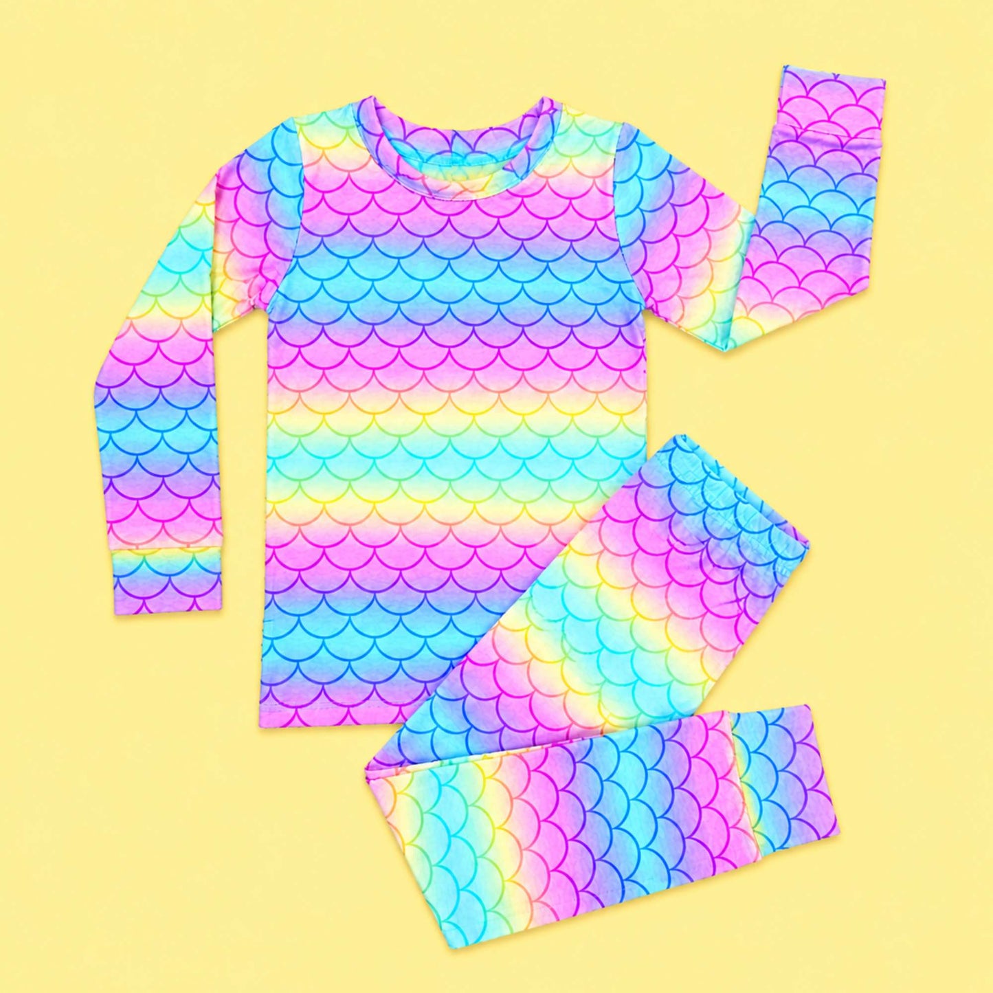 Modal Pajama Set - Mermaids