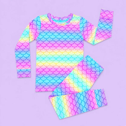 Modal Pajama Set - Mermaids
