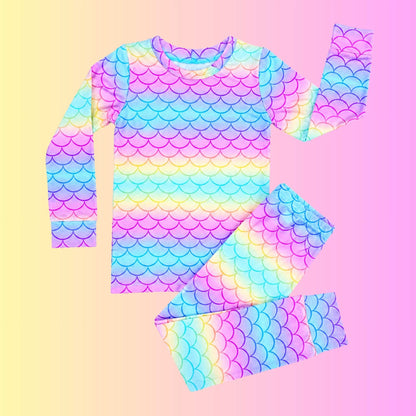 Modal Pajama Set - Mermaids
