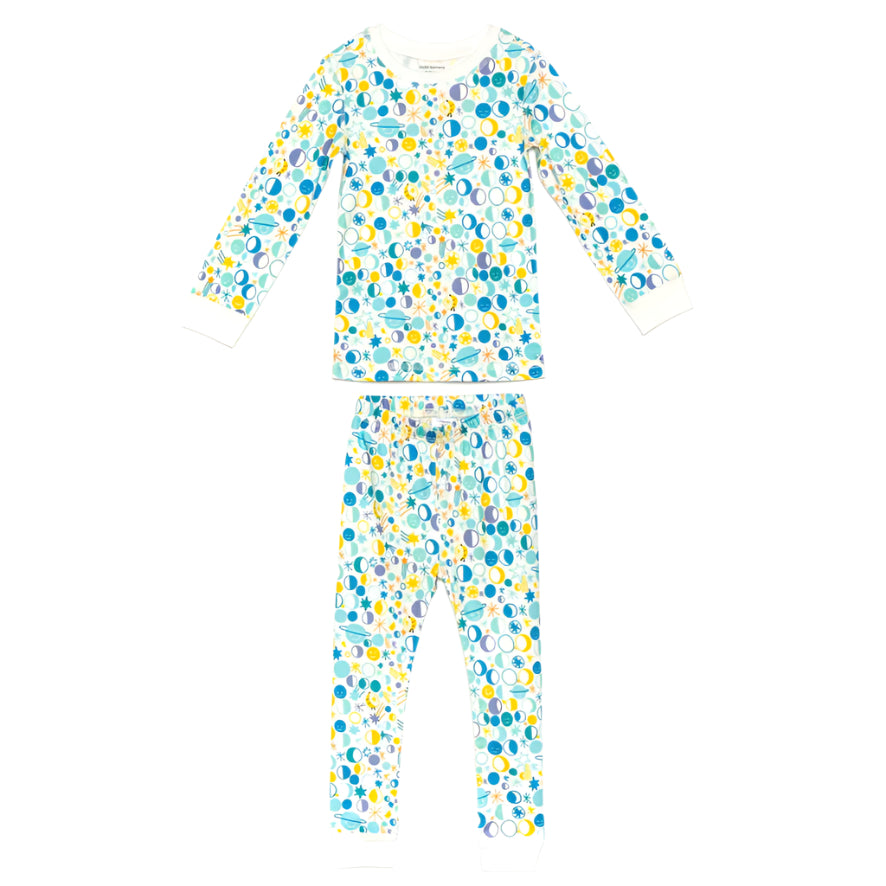 DoDo Banana Organic Pima Cotton Pajama Set- Many Moons