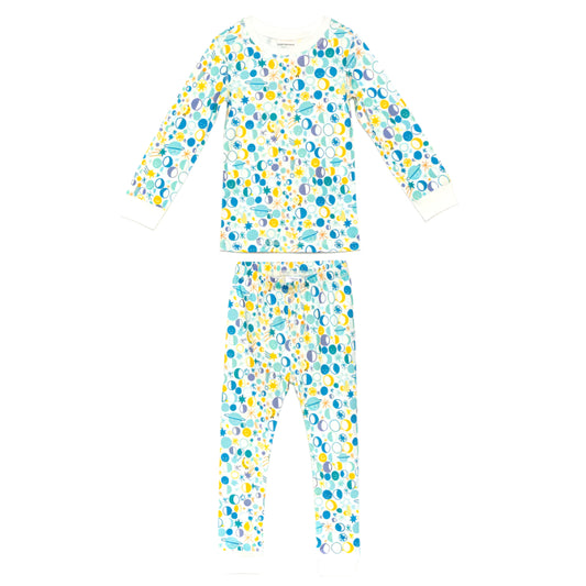 DoDo Banana Organic Pima Cotton Pajama Set- Many Moons