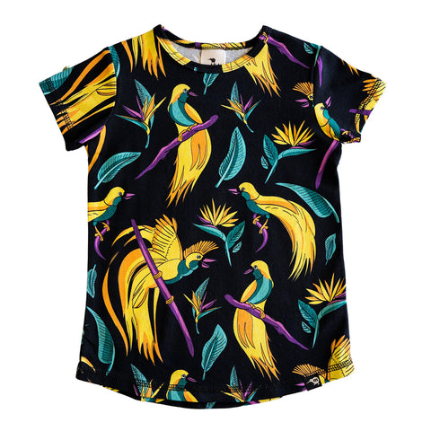 Mullido organic T-shirt- bird of paradise