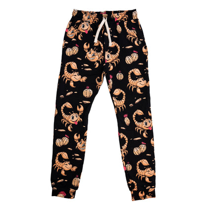 Mullido Organic Boys' Sweatpants- Scorpion, Black
