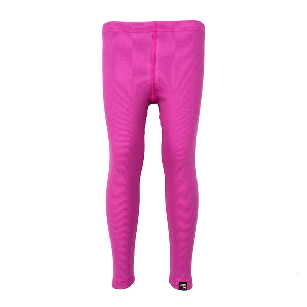 Mullido organic Ribbed leggings- fuchsia