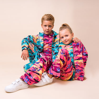 Mullido Organic Kids' Sweatshirt- Savanna, Maroon