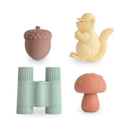 Mushie Mold-Free Bath Play Set - 4 Pack Nature | Mushie