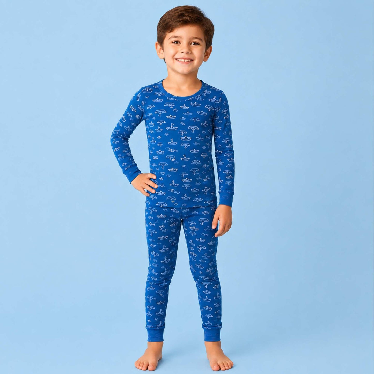 Modal Pajama Set - Nautical