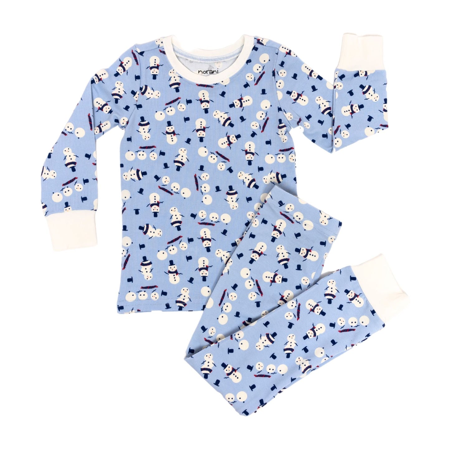 Organic Cotton Pajama Set - Winter Snowmen