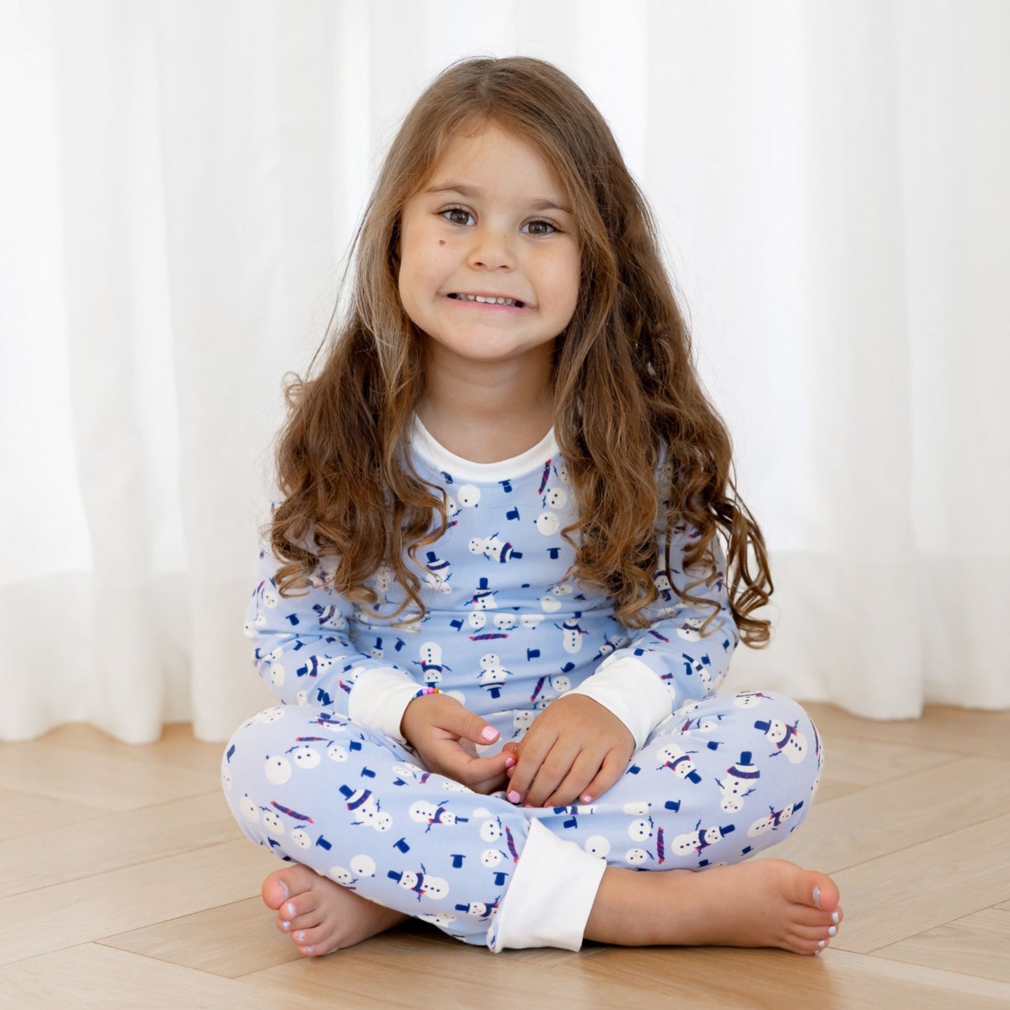 Organic Cotton Pajama Set - Winter Snowmen