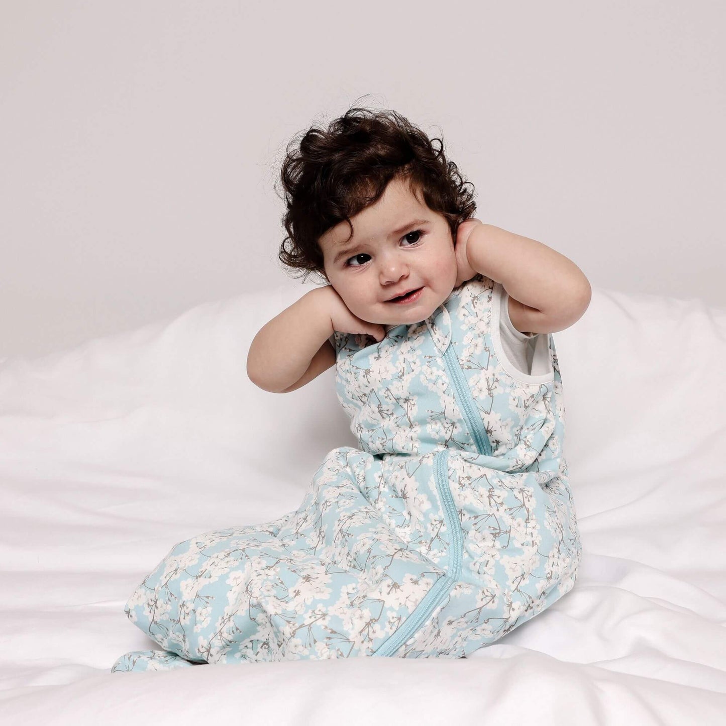 One & Done All-Season Sleep Sack - Cherry Blossoms | Norani Baby