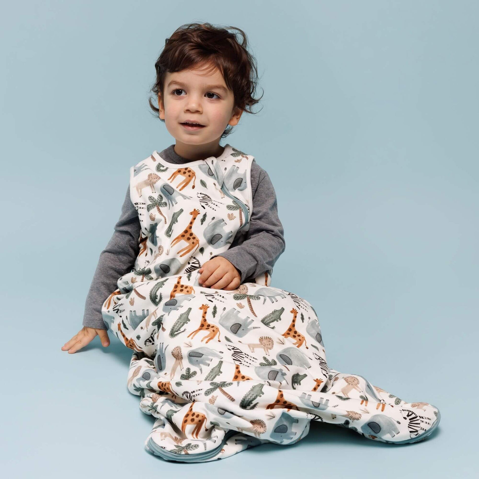 One & Done All-Season Sleep Sack - Safari Animals | Norani Baby