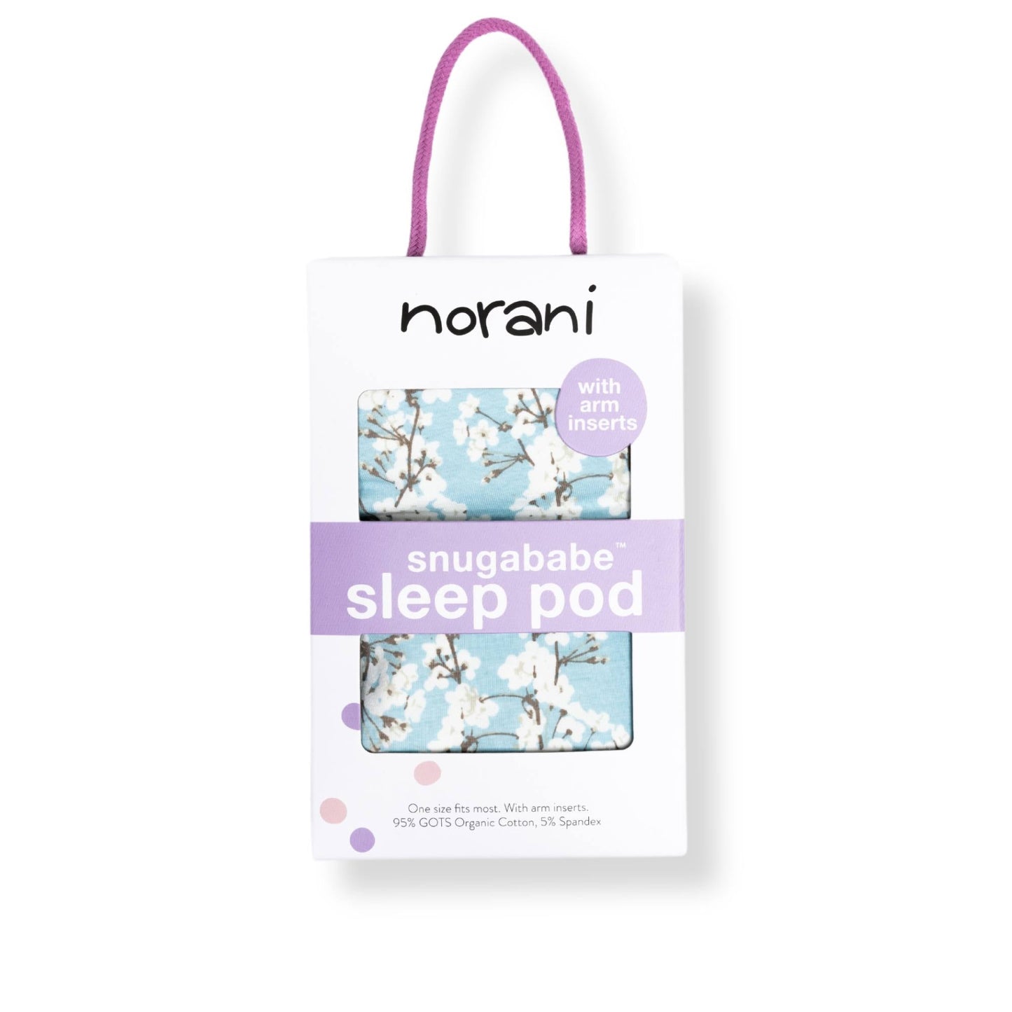 Cherry Blossoms Organic Swaddle Sleep Pod | Norani Baby