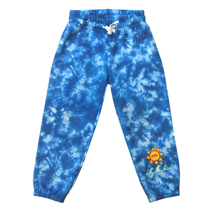 Ocean Tie-Dye Joggers - Organic Cotton & Recycled Polyester | Rebloomed Kids