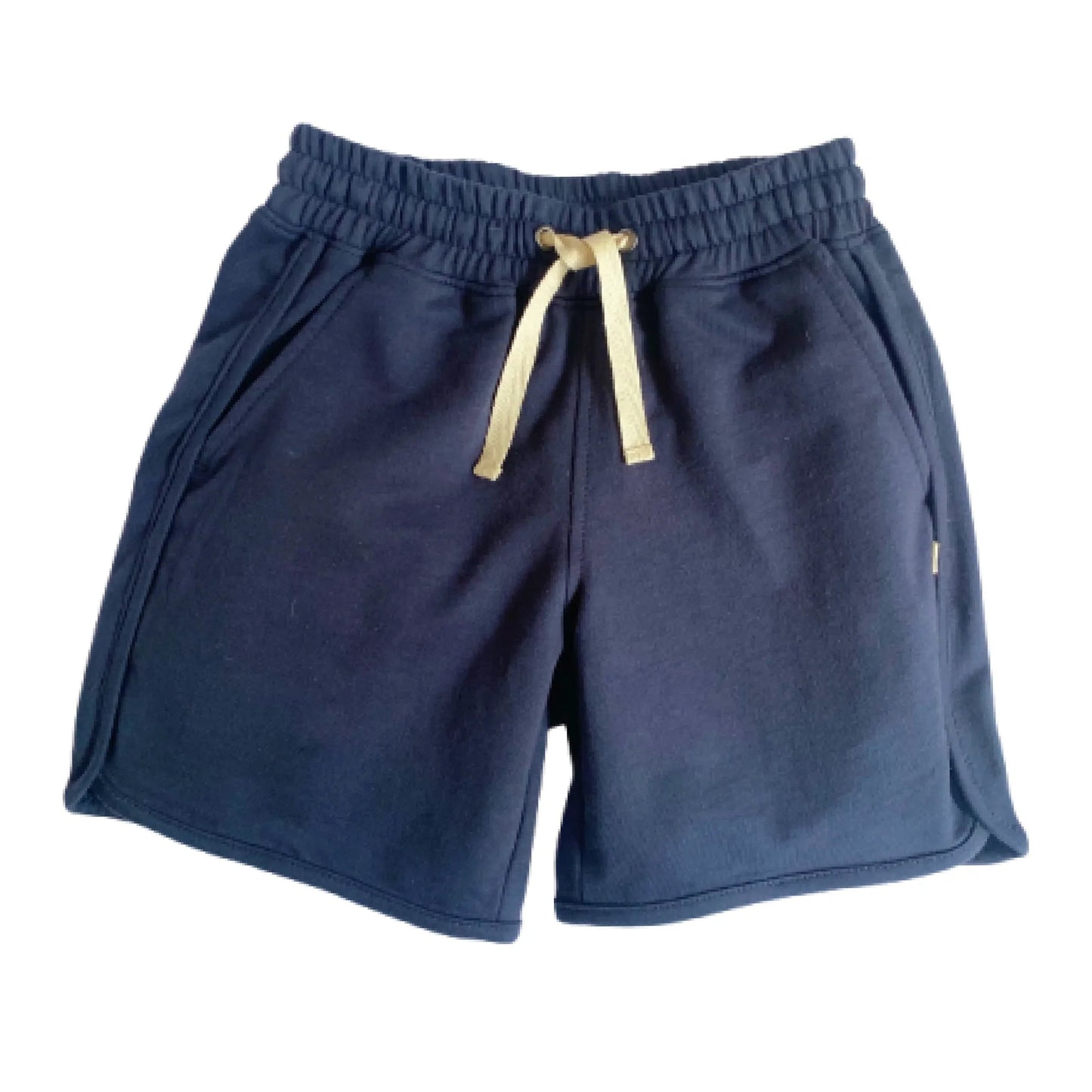 Organic Cotton Loopknit Kids Shorts - Navy | Jackalo