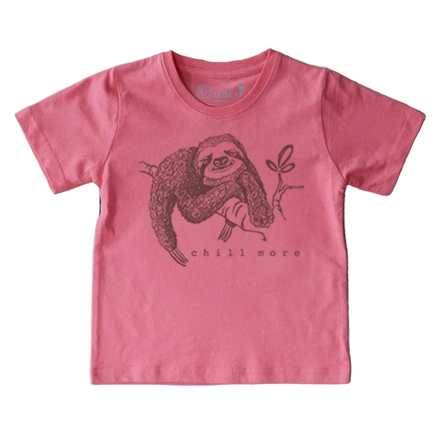 Chill More Sloth Organic Cotton T-Shirt for Kids | Uni-T