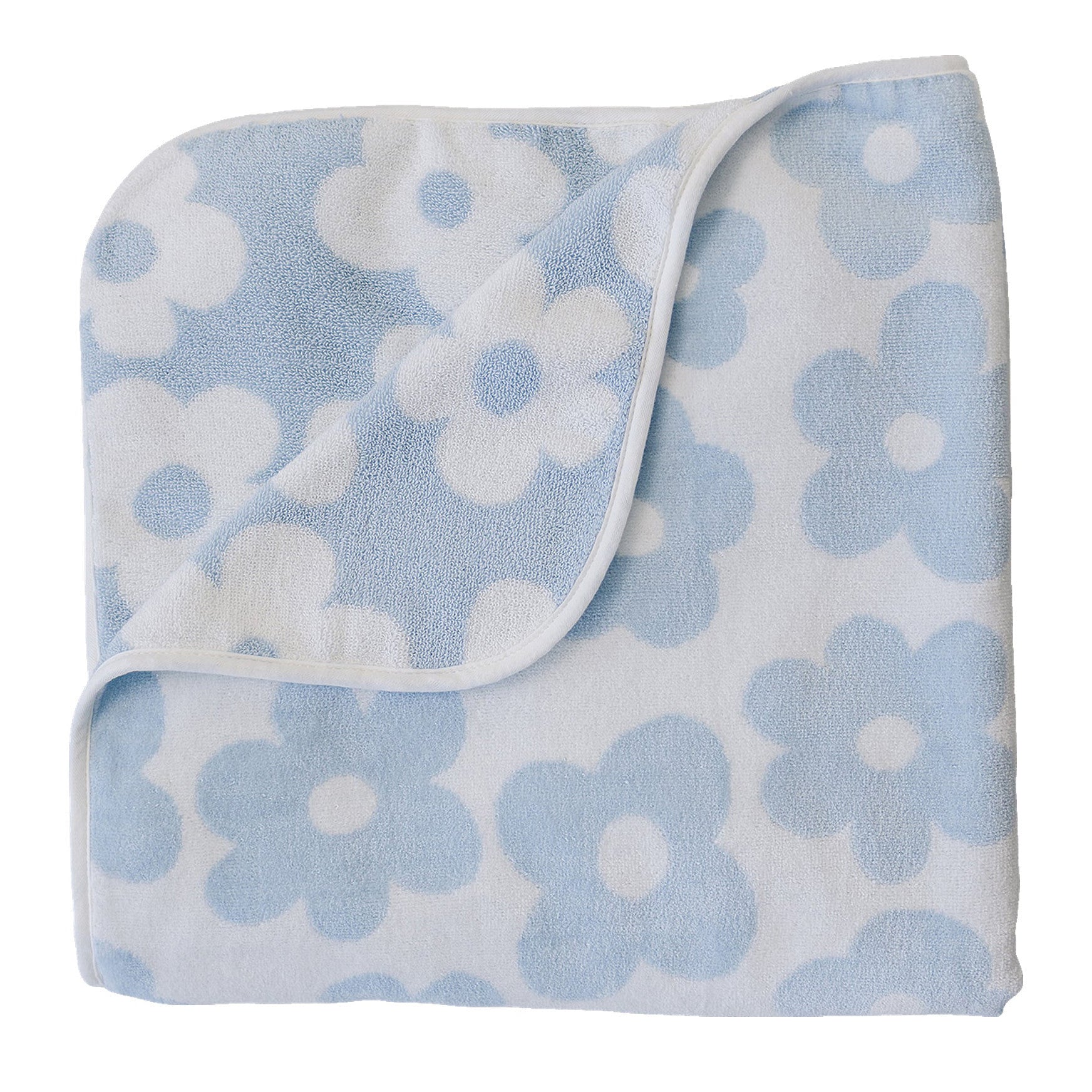 Organic Cotton Beach Towel - Coastal Floral Design | Mebie Baby