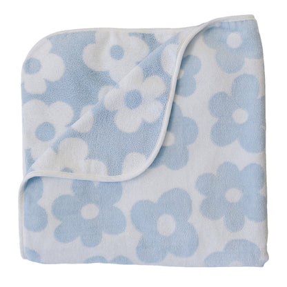 Organic Cotton Beach Towel - Coastal Floral Design | Mebie Baby
