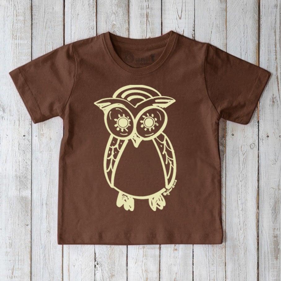 Owl Organic Cotton T-Shirt for Kids | Uni-T