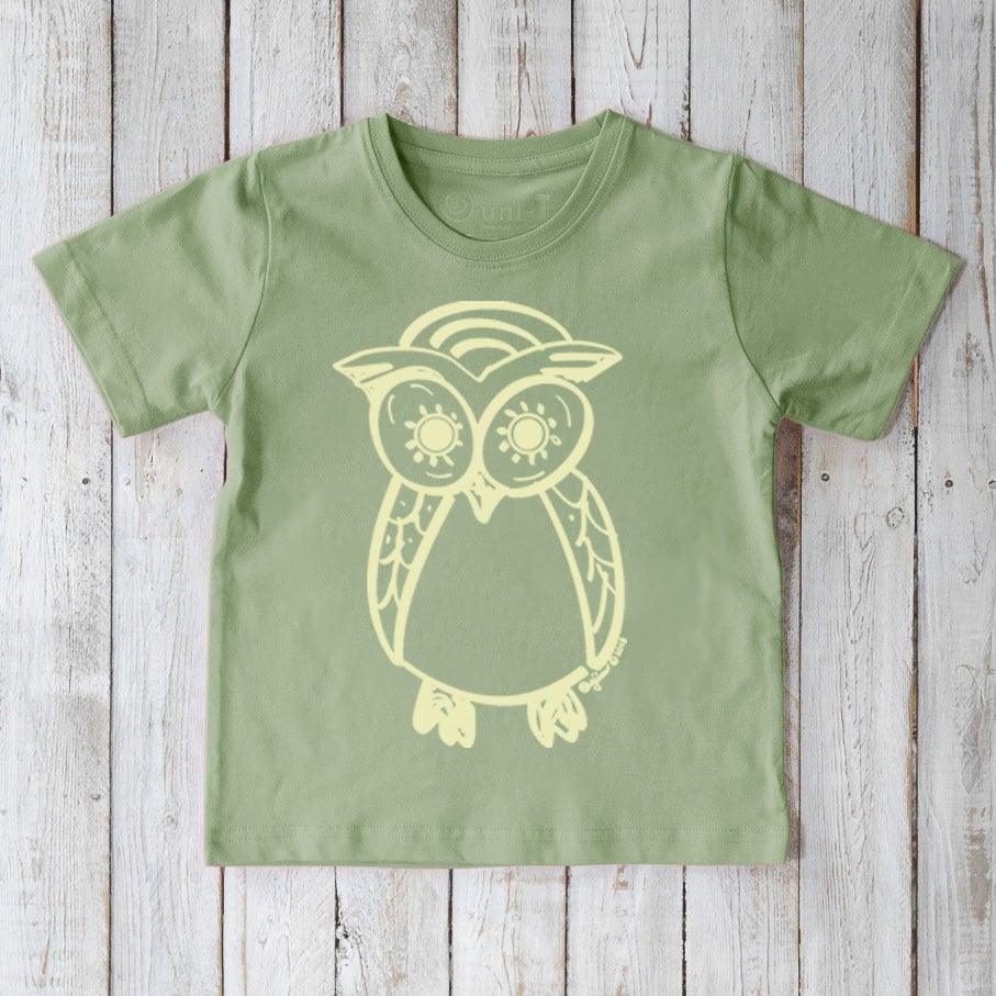 Owl Organic Cotton T-Shirt for Kids | Uni-T