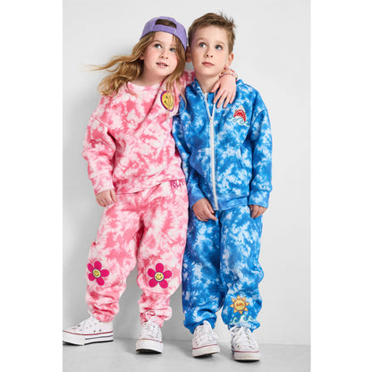 Shark Tie-Dye Zip-Up Hoodie - Organic Cotton & Recycled Polyester | Rebloomed Kids