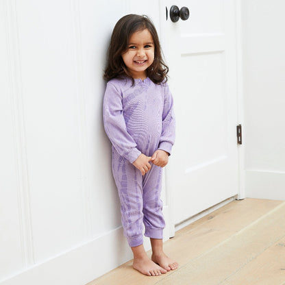 PAIGELAUREN Tie Dye Henley Romper | Soft Rib, Made in LA