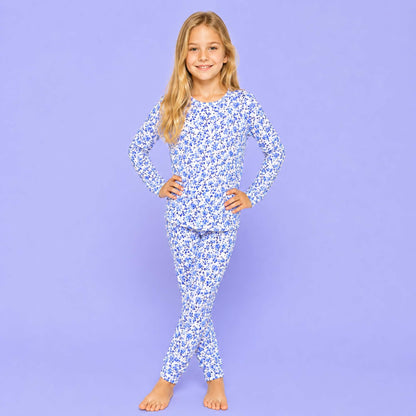Modal Pajama Set - Blue Petals