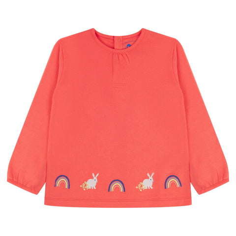 Piccalilly organic Tunic- bunny appliqué