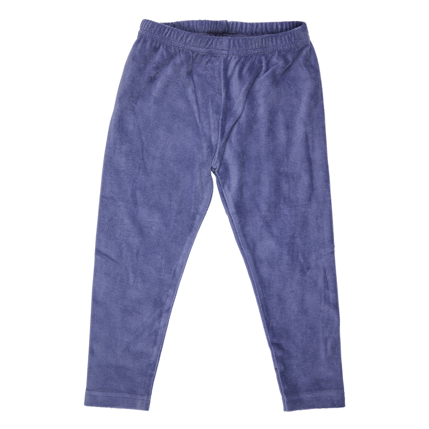 Pigeon Organics Girls' Velour Leggings- Velvet Blue